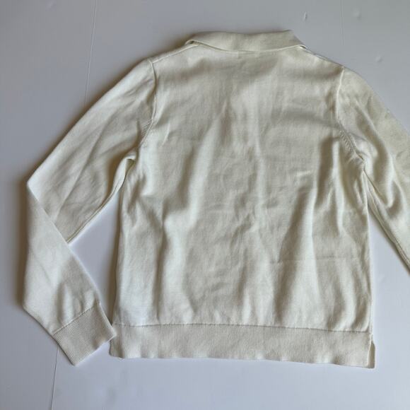 Crewcuts Boys Ivory Cotton Sweater Polo Large 10/11 - Picture 7 of 7